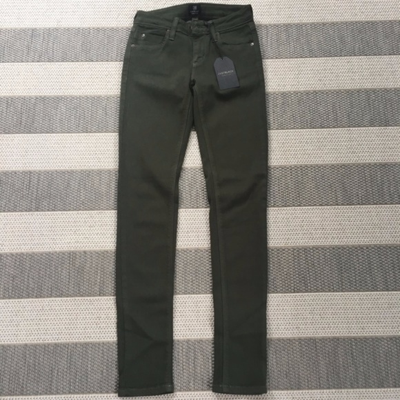 NWT Olive Green Skinny Jeans Size 26 - Picture 3 of 4